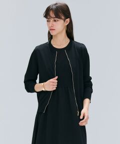 BEIGE, / ベイジ, ニット・セーター | 【洗える】NADIA / レザーラインジップカーディガン