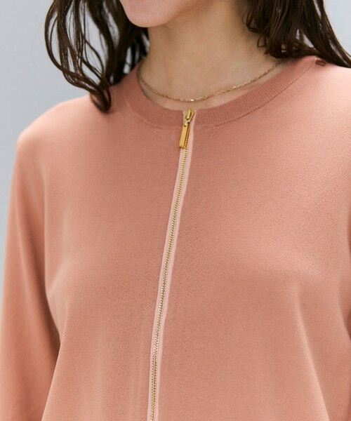 BEIGE, / ベイジ, ニット・セーター | 【洗える】NADIA / レザーラインジップカーディガン | 詳細1