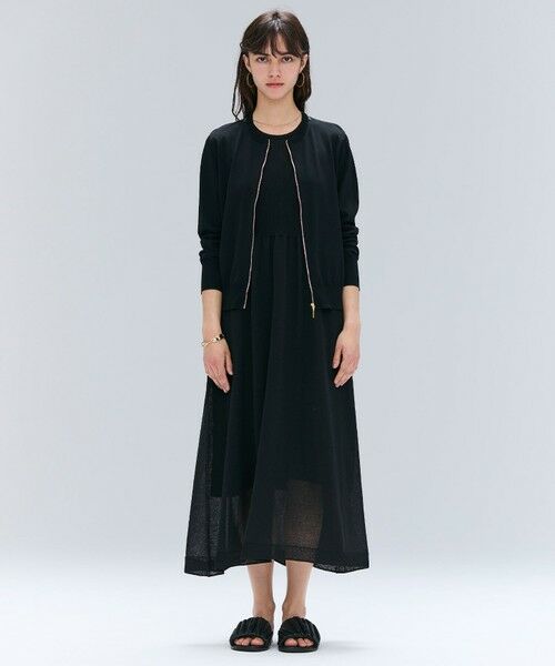 BEIGE, / ベイジ, ニット・セーター | 【洗える】NADIA / レザーラインジップカーディガン | 詳細14