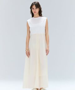 BEIGE, / ベイジ, ロング・マキシ丈ワンピース | 【洗える/セットアップ対応】SPIGA / ジャージーコンビフレアワンピース