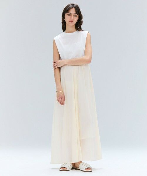 BEIGE, / ベイジ, ロング・マキシ丈ワンピース | 【洗える/セットアップ対応】SPIGA / ジャージーコンビフレアワンピース | 詳細1