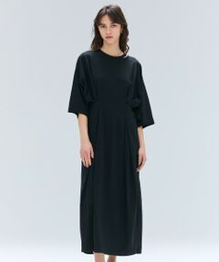 BEIGE, / ベイジ, ロング・マキシ丈ワンピース | 【洗える】S.BABILA / スリットネックウエストタックワンピース