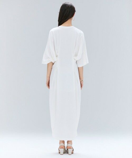 BEIGE, / ベイジ, ロング・マキシ丈ワンピース | 【洗える】S.BABILA / スリットネックウエストタックワンピース | 詳細2