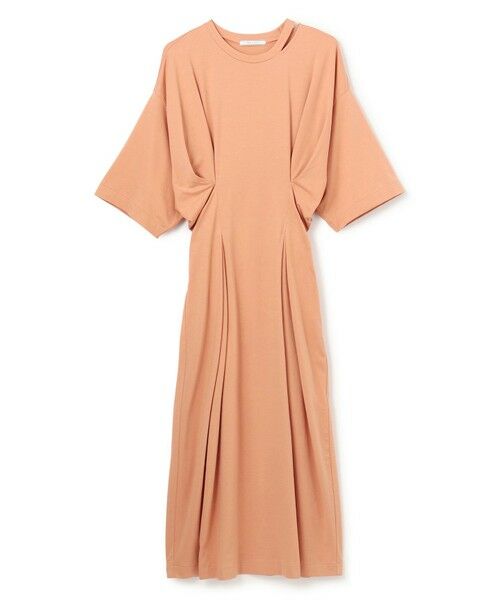 BEIGE, / ベイジ, ロング・マキシ丈ワンピース | 【洗える】S.BABILA / スリットネックウエストタックワンピース | 詳細7