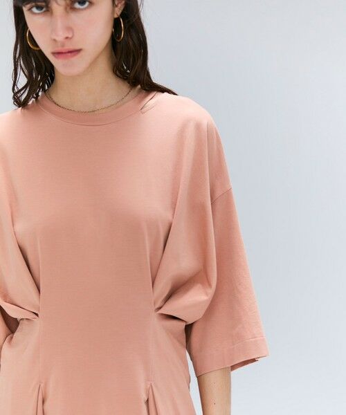 BEIGE, / ベイジ, ロング・マキシ丈ワンピース | 【洗える】S.BABILA / スリットネックウエストタックワンピース | 詳細4