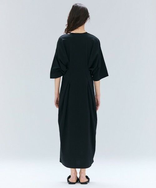 BEIGE, / ベイジ, ロング・マキシ丈ワンピース | 【洗える】S.BABILA / スリットネックウエストタックワンピース | 詳細14