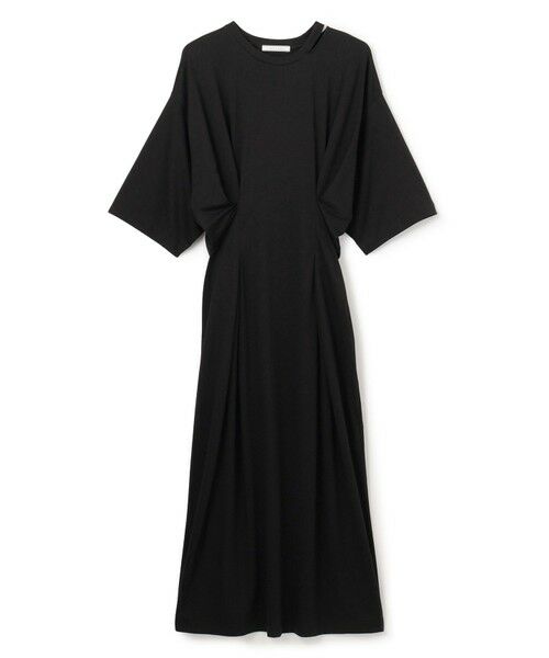 BEIGE, / ベイジ, ロング・マキシ丈ワンピース | 【洗える】S.BABILA / スリットネックウエストタックワンピース | 詳細15