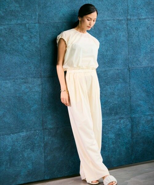 BEIGE, / ベイジ, その他パンツ | 【洗える/セットアップ対応】SPIGA / イージータックワイドパンツ | 詳細1