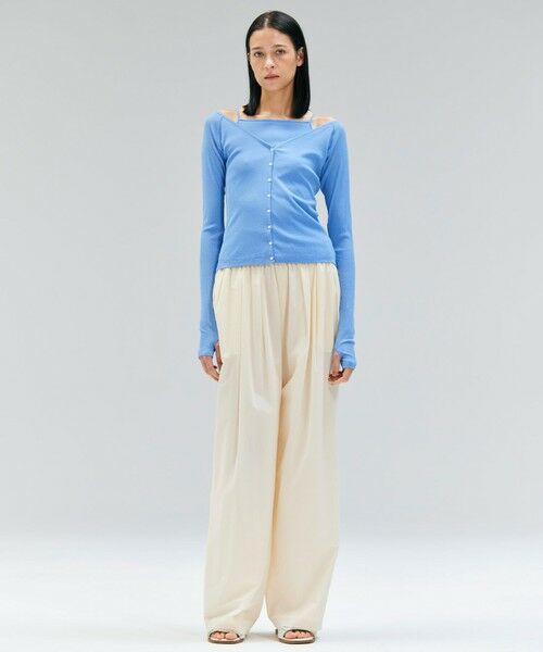 BEIGE, / ベイジ, その他パンツ | 【洗える/セットアップ対応】SPIGA / イージータックワイドパンツ | 詳細4