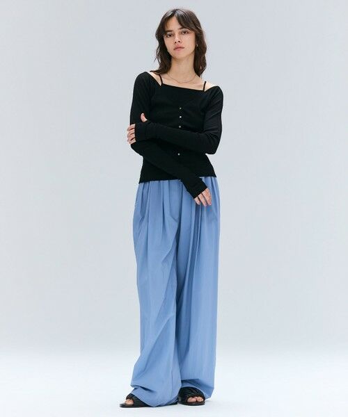 BEIGE, / ベイジ, その他パンツ | 【洗える/セットアップ対応】SPIGA / イージータックワイドパンツ | 詳細10