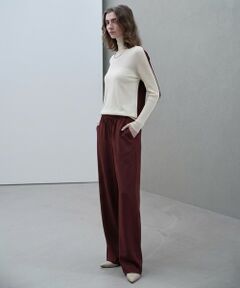 BEIGE, / ベイジ, その他パンツ | 【ロングセラー・新色追加】FLEUR / バックサテン イージーワイドパンツ