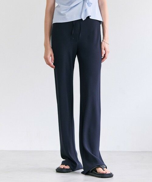 BEIGE, / ベイジ, その他パンツ | FLEUR / ドレープ イージーワイドパンツ（Navy）