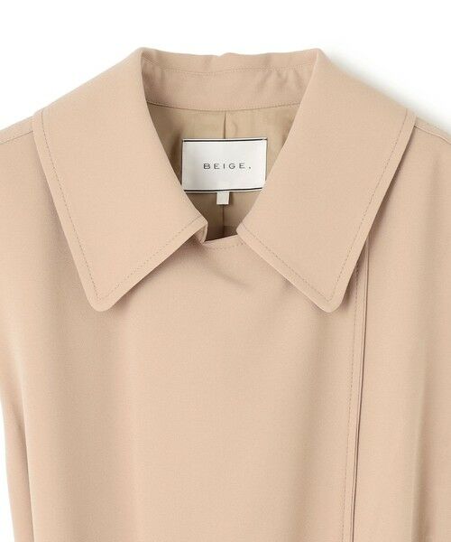 BEIGE, / ベイジ, ベスト | FLEUR / ラップデザインロングジレ | 詳細6