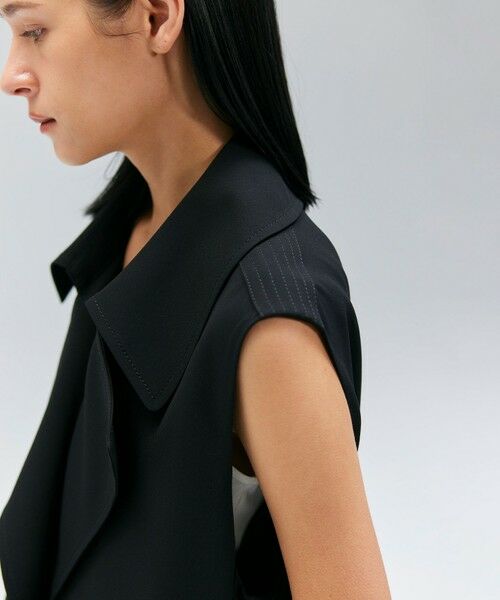 BEIGE, / ベイジ, ベスト | FLEUR / ラップデザインロングジレ | 詳細14