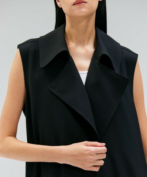 BEIGE, / ベイジ, ベスト | FLEUR / ラップデザインロングジレ | 詳細15