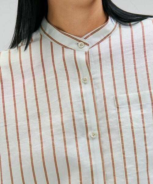 BEIGE, / ベイジ, シャツ・ブラウス | 【洗える】KNOX / ショート丈バンドカラーシャツ | 詳細1