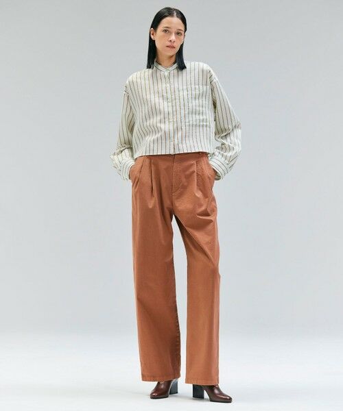 BEIGE, / ベイジ, シャツ・ブラウス | 【洗える】KNOX / ショート丈バンドカラーシャツ | 詳細3