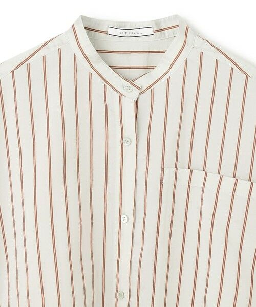 BEIGE, / ベイジ, シャツ・ブラウス | 【洗える】KNOX / ショート丈バンドカラーシャツ | 詳細6