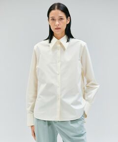 BEIGE, / ベイジ, シャツ・ブラウス | 【洗える・Oggi 11月号掲載】STRAWN / ビッグカラーコットンストレッチシャツ