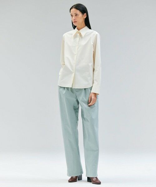 BEIGE, / ベイジ, シャツ・ブラウス | 【洗える・Oggi 11月号掲載】STRAWN / ビッグカラーコットンストレッチシャツ | 詳細1