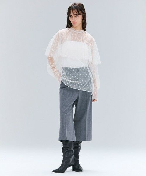 BEIGE, / ベイジ, シャツ・ブラウス | 【洗える・Oggi 11月号掲載】CLOVIS / ケープデザイン総レースブラウス | 詳細1