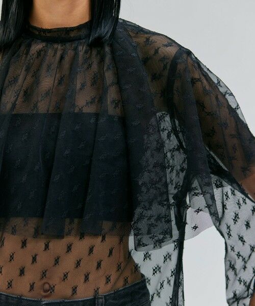 BEIGE, / ベイジ, シャツ・ブラウス | 【洗える・Oggi 11月号掲載】CLOVIS / ケープデザイン総レースブラウス | 詳細4