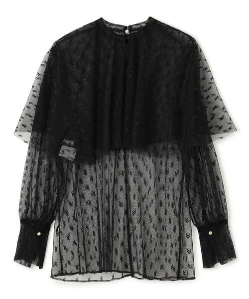 BEIGE, / ベイジ, シャツ・ブラウス | 【洗える・Oggi 11月号掲載】CLOVIS / ケープデザイン総レースブラウス | 詳細8