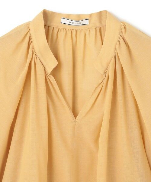 BEIGE, / ベイジ, シャツ・ブラウス | 【洗える】MOYE / シアーウールパフスリーブブラウス | 詳細8