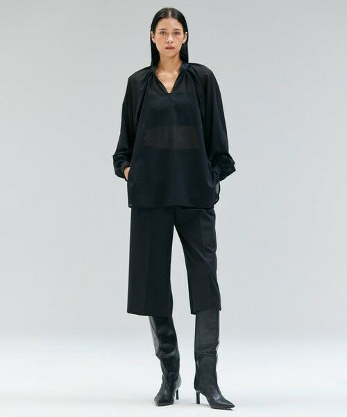 BEIGE, / ベイジ, シャツ・ブラウス | 【洗える】MOYE / シアーウールパフスリーブブラウス | 詳細15