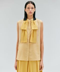 BEIGE, / ベイジ, シャツ・ブラウス | 【洗える】MOYE / シアーウールビックボウタイブラウス