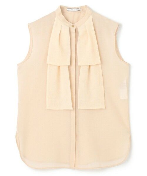 BEIGE, / ベイジ, シャツ・ブラウス | 【洗える】MOYE / シアーウールビックボウタイブラウス | 詳細3