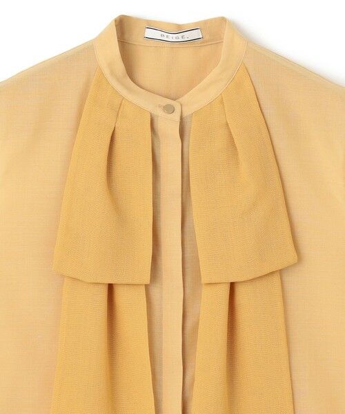 BEIGE, / ベイジ, シャツ・ブラウス | 【洗える】MOYE / シアーウールビックボウタイブラウス | 詳細9