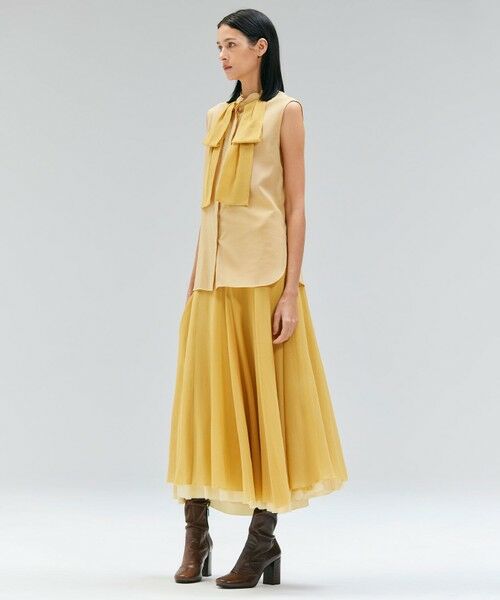 BEIGE, / ベイジ, シャツ・ブラウス | 【洗える】MOYE / シアーウールビックボウタイブラウス | 詳細6