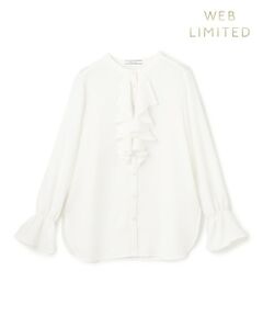 大きいサイズ✨BEIGE, ベイジ フロントフリルブラウス　カットソー　シャツ CINDY / アシンメトリーブラウス （シャツ・ブラウス）｜BEIGE