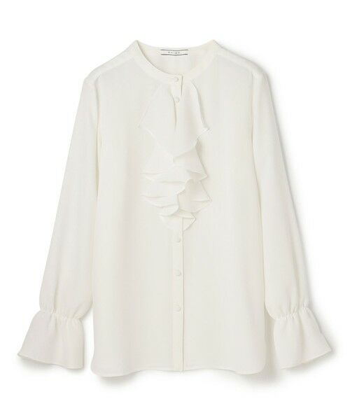 BEIGE, / ベイジ, シャツ・ブラウス | 【WEB限定・洗える】CLARION / バンドカラーフリルブラウス | 詳細4