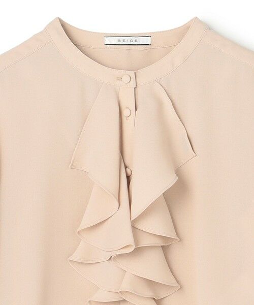 BEIGE, / ベイジ, シャツ・ブラウス | 【WEB限定・洗える】CLARION / バンドカラーフリルブラウス | 詳細9