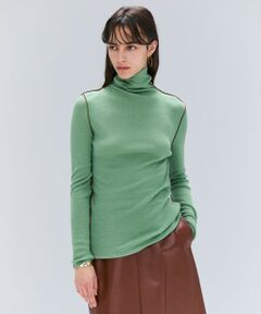 BEIGE, / ベイジ, カットソー | 【洗える・GISELe 10月号掲載】FORD / ウール配色メローハイネックカットソー