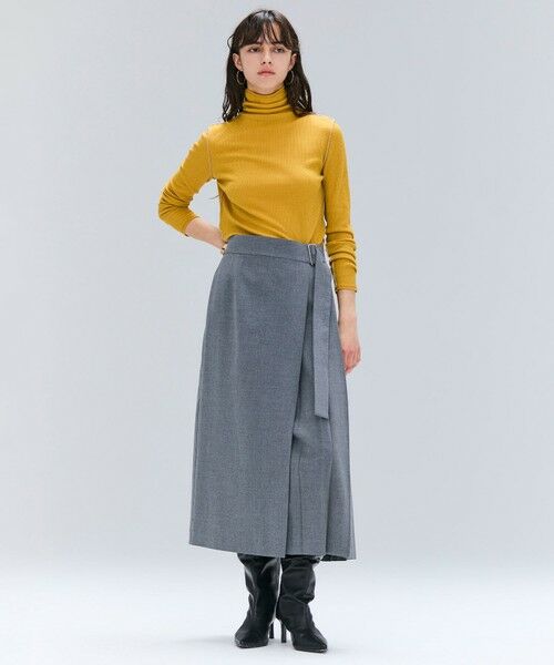 BEIGE, / ベイジ, カットソー | 【洗える・GISELe 10月号掲載】FORD / ウール配色メローハイネックカットソー | 詳細2