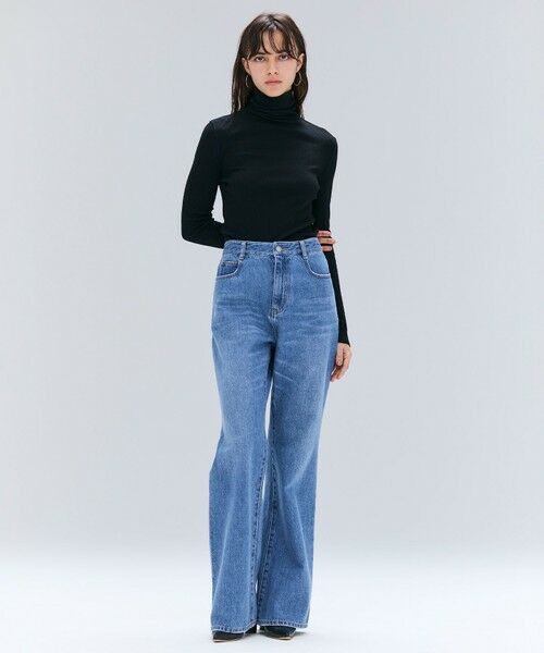 BEIGE, / ベイジ, カットソー | 【洗える・GISELe 10月号掲載】FORD / ウール配色メローハイネックカットソー | 詳細16