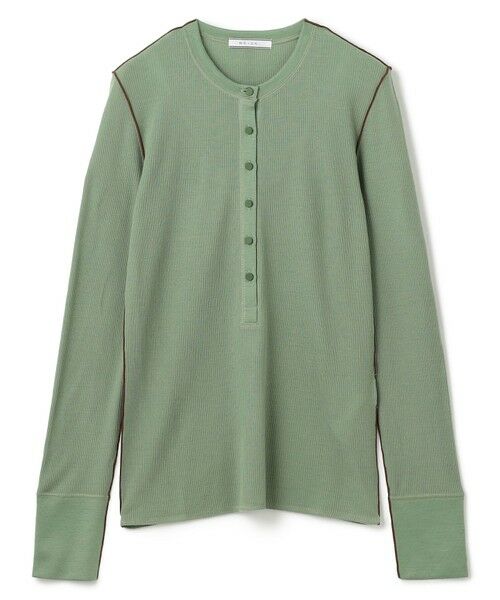 BEIGE, / ベイジ, カットソー | 【洗える・GISELe 10月号掲載】FORD / ウール配色メローヘンリーネックカットソー | 詳細13