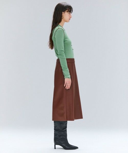 BEIGE, / ベイジ, カットソー | 【洗える・GISELe 10月号掲載】FORD / ウール配色メローヘンリーネックカットソー | 詳細12