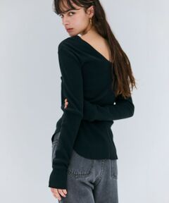 BEIGE, / ベイジ, カットソー | 【洗える】GLOBE / コットンリブ前後2WAYカットソー