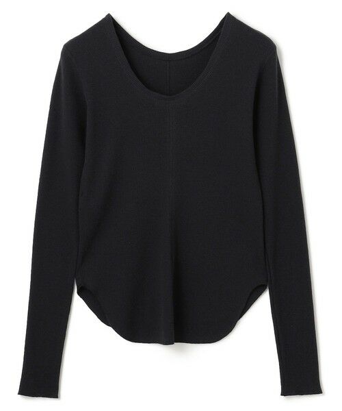 BEIGE, / ベイジ, カットソー | 【洗える】GLOBE / コットンリブ前後2WAYカットソー | 詳細7