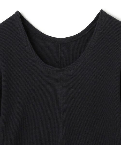 BEIGE, / ベイジ, カットソー | 【洗える】GLOBE / コットンリブ前後2WAYカットソー | 詳細9
