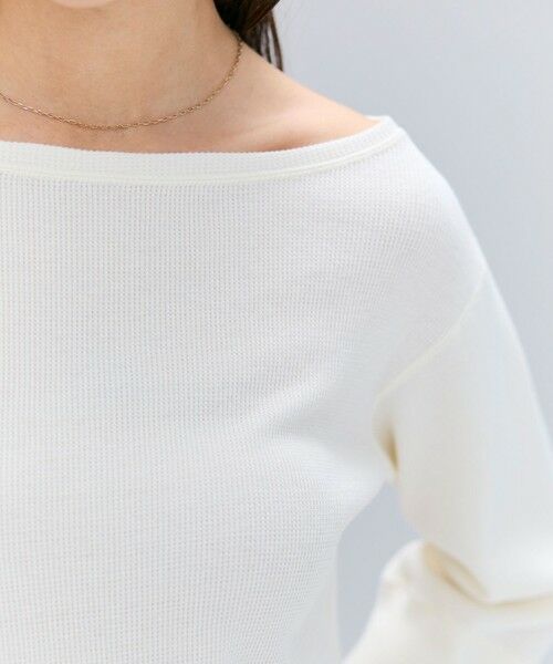 BEIGE, / ベイジ, カットソー | 【洗える】GLOBE / コットンリブ7分袖カットソー | 詳細1