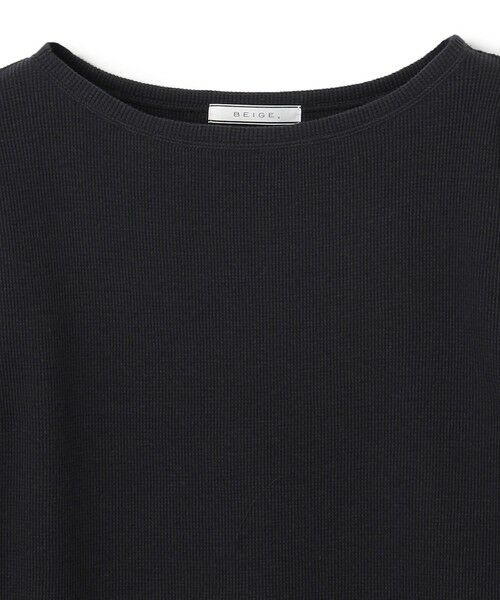 BEIGE, / ベイジ, カットソー | 【洗える】GLOBE / コットンリブ7分袖カットソー | 詳細9