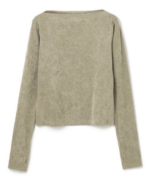 BEIGE, / ベイジ, カットソー | 【洗える】BUTLER / ストレッチベロアボートネックカットソー | 詳細8