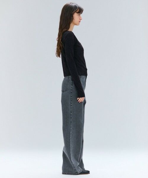 BEIGE, / ベイジ, カットソー | 【洗える】BUTLER / ストレッチベロアボートネックカットソー | 詳細10