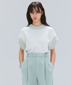 BEIGE, / ベイジ, ニット・セーター | 【洗える・Oggi 11月号掲載】LAURA / ドライタッチ異素材リブニット