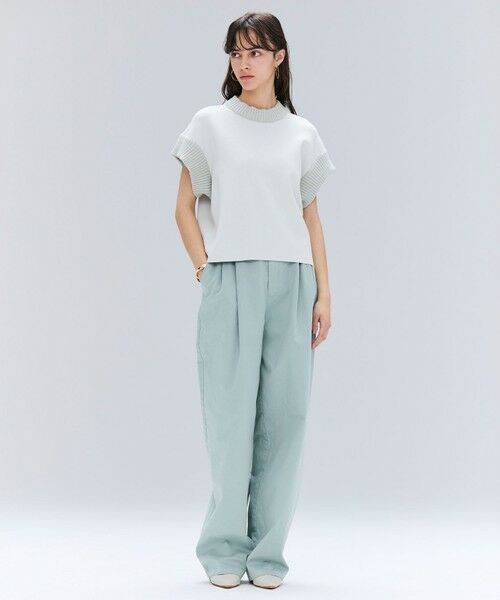 BEIGE, / ベイジ, ニット・セーター | 【洗える・Oggi 11月号掲載】LAURA / ドライタッチ異素材リブニット | 詳細1